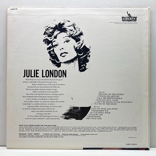 JULIE LONDON / The End of the World (LP) / Liberty | WAXPEND