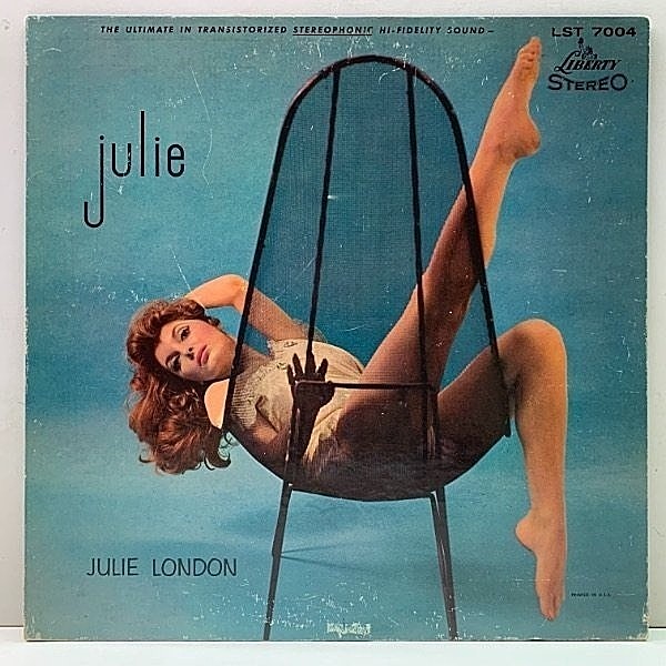 レコードメイン画像：レアな美盤!! 初版 黒ツヤ 深溝 USオリジ JULIE LONDON Julie ('58 Liberty LST 7004) w/ JIMMY ROWLES ジュリー・ロンドン 米 初回プレス