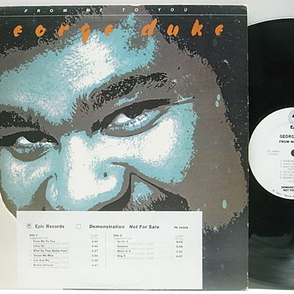 レコードメイン画像：プロモ USオリジナル GEORGE DUKE From Me To You ('77 Epic) サンプリング LUNCH TIME SPEAX, TIME MACHINE ネタ WHITE PROMO LP