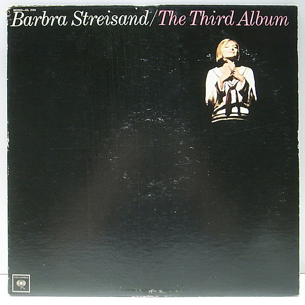 レコードメイン画像：希少《ピンク・2色文字ジャケ》MONO 初版GUARANTEED 2eye USオリジナル BARBRA STREISAND The Third Album ('64 Columbia) スタンダード集
