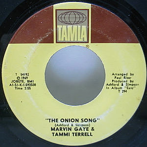 レコード画像：MARVIN GAYE / TAMMI TERRELL / The Onion Song / California Soul