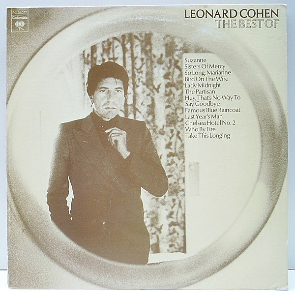 レコードメイン画像：美盤!! 初回 PC規格 USオリジナル LEONARD COHEN The Best Of ('75 Columbia) SSW DEEP FOLK Suzanne 電線の鳥／Bird On The Wire ほか