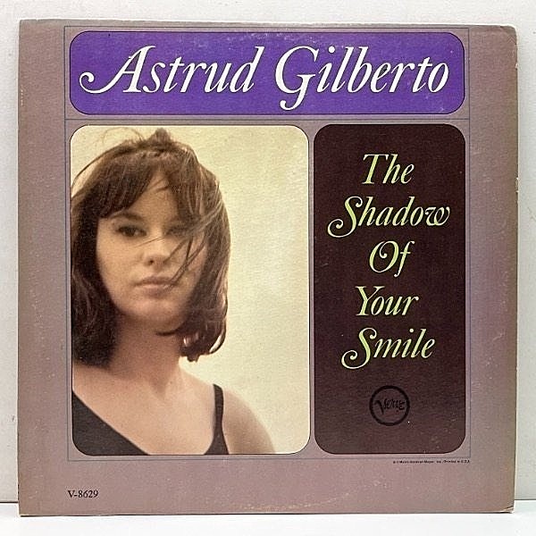 レコードメイン画像：Cut無し!美品! MONO VANGELDER刻印 USオリジナル ASTRUD GILBERTO The Shadow Of Your Smile ('65 Verve) 米モノラル 1st プレス