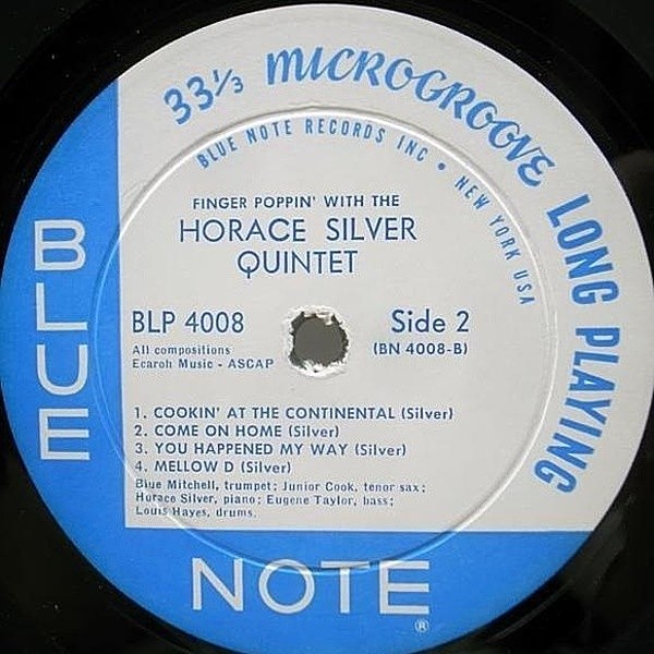その他 LP Horace Silver Finger Poppin With The Horace Silver Quintet BN4008 BLUE NOTE Japan /00260 The Horace Silver Quintet – Finger Poppin' With The Horace