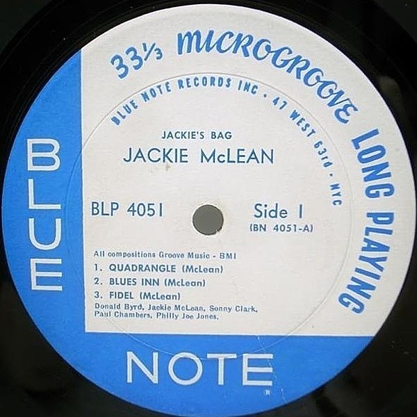 JACKIE McLEAN / Jackie's Bag (LP) / Blue Note | WAXPEND RECORDS