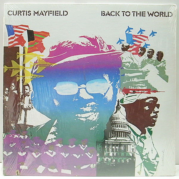 レコードメイン画像：《レア・シールド・未開封》USオリジナル ゲートフォールドJK CURTIS MAYFIELD Back To The World ('73 Curtom) サンプリング ネタ 大名盤
