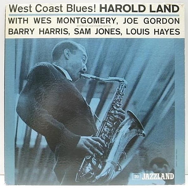 レコードメイン画像：レア・極美盤!! MONO 橙スモール DG 完全オリジナル HAROLD LAND West Coast Blues (Jazzland JLP 20) JOE GORDON, WES MONTGORMERY ほか