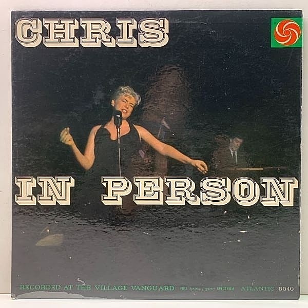 レコードメイン画像：良好!! MONO 1st 黒銀ラベル 深溝 USオリジナル CHRIS CONNOR Chris In Person ('59 Atlantic) Village Vanguardでの傑作ライヴ