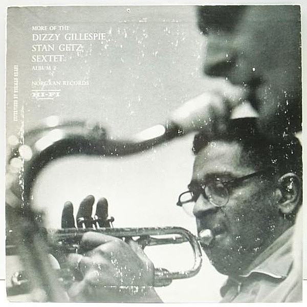 レコードメイン画像：良好!美再生! 10インチ 完全オリジナル More Of The DIZZY GILLESPIE, STAN GETZ Sextet Album 2 (Norgran MG N-18) FLAT MONO 深溝