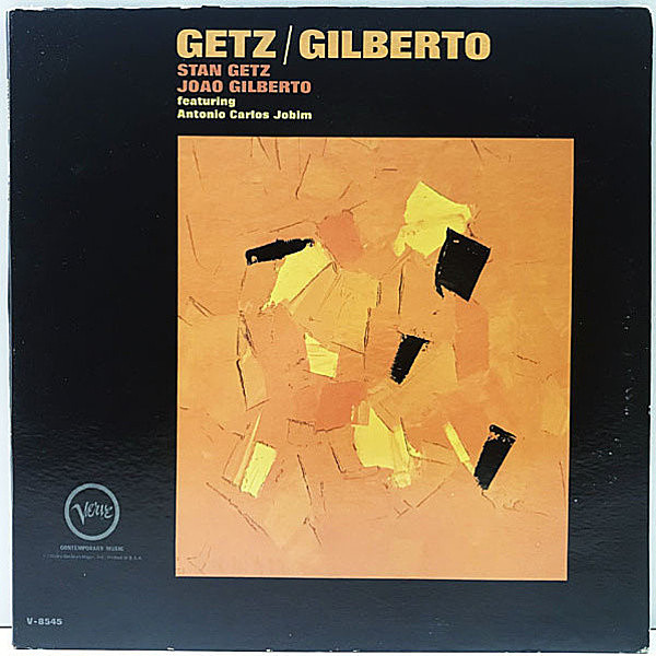 レコードメイン画像：レアな美盤!音綺麗! MONO 深溝 USオリジナル STAN GETZ JOAO GILBERTO feat. ANTONIO CARLOS JOBIM ('64 Verve) モノラル LP 名盤