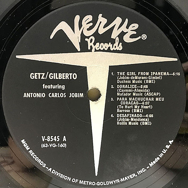 米LP Stan Getz, Joao Gilberto, Anto Getz / Gilberto 0600753551561 Verve Records, Unive /00260 Stan Getz/Joao Gilberto - Getz/Gilberto[Verve Acoustic