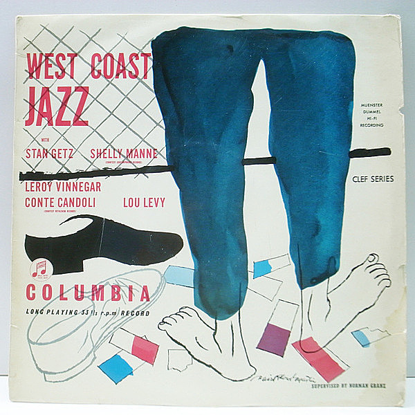 レコードメイン画像：良好盤!! MONO 初版 1Nマト 英国 UKオリジナル STAN GETZ West Coast Jazz (Columbia 33cx 10018) 西勢との華麗なモダンジャズ秀作