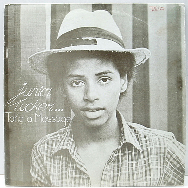 レコードメイン画像：VERY RARE!! JAMAICAオリジナル JUNIOR TUCKER Take A Message ('80 Tuff Gong) "Take A Message"、"Some Guys Have All The Luck" ほか