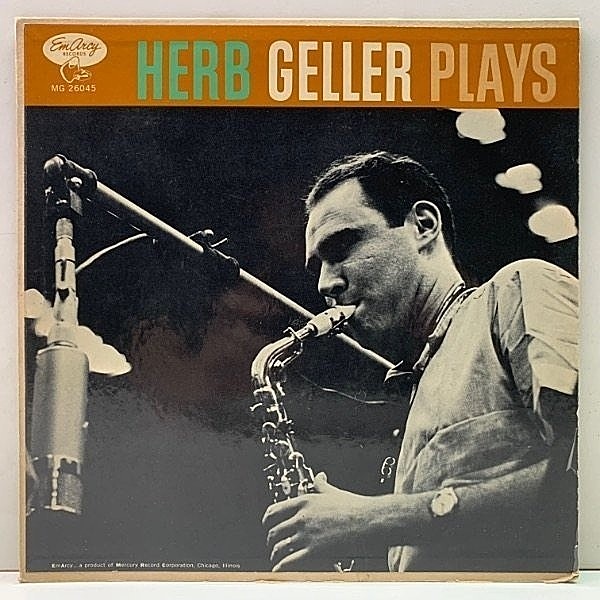 レコードメイン画像：US 完全オリジナル 10インチ [YMG, FLAT, 大ドラ, 青刷り] HERB GELLER Plays ('54 EmArcy MG 26045) Lorraine, Curtis Counce ほか