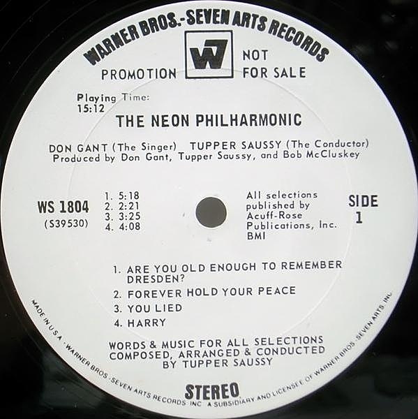 NEON PHILHARMONIC / Same (LP) / Warner Bros. | WAXPEND RECORDS