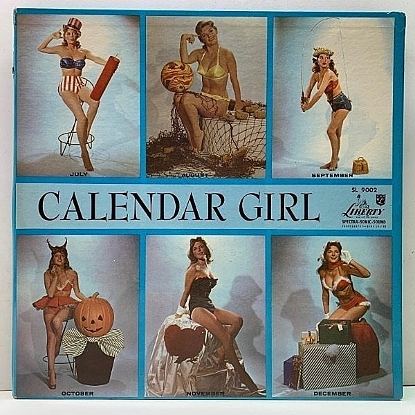 レコードメイン画像：RARE【誤植ラベ】MONO 初版リング・マルーン USオリジナル JULIE LONDON Calendar Girl ('56 Liberty) ジュリー・ロンドン 米 初回モノラル