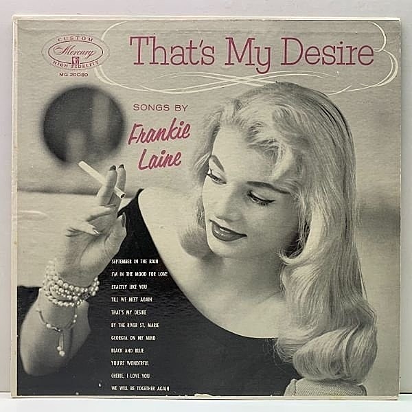 レコードメイン画像：レアな美品!!【絶世の美女ジャケット】USオリジナル MONO 深溝 FRANKIE LAINE That's My Desire ('55 Mercury) フランキー・レイン 人気盤