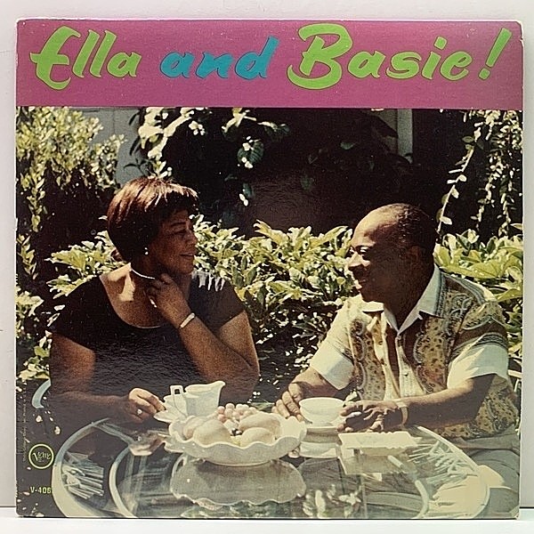 レコードメイン画像：レアな美品!! MONO 深溝 USオリジナル ELLA FITZGERALD & COUNT BASIE Ella And Basie! ('63 Verve) エラとベイシー楽団の共演盤