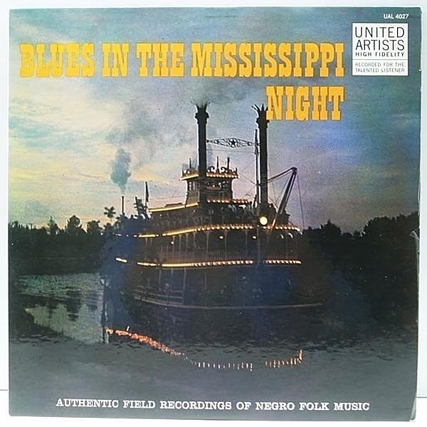 レコードメイン画像：美品 MONO '59年 初版 USオリジナル ALAN LOMAX Blues In The Mississippi Night | Sonny Boy Williamson, Memphis Slim, Big Bill Broonzy