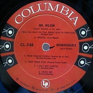 TEDDY WILSON / Mr. Wilson (The Fabulous Teddy Wilson At The