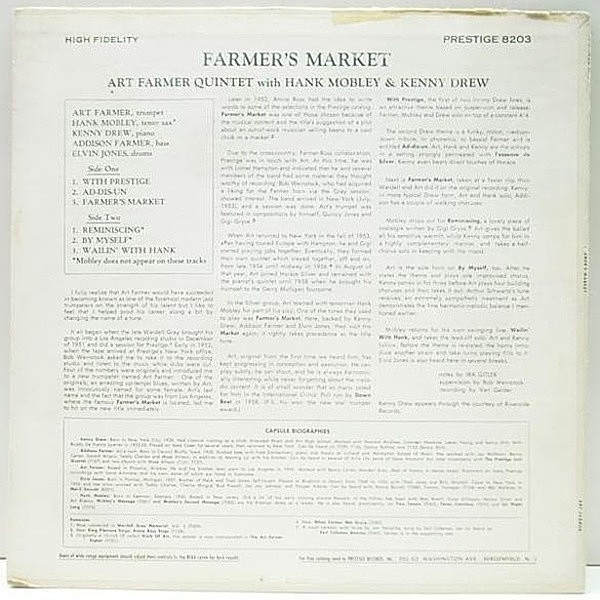 ART FARMER / Farmer's Market (LP) / New Jazz | WAXPEND RECORDS