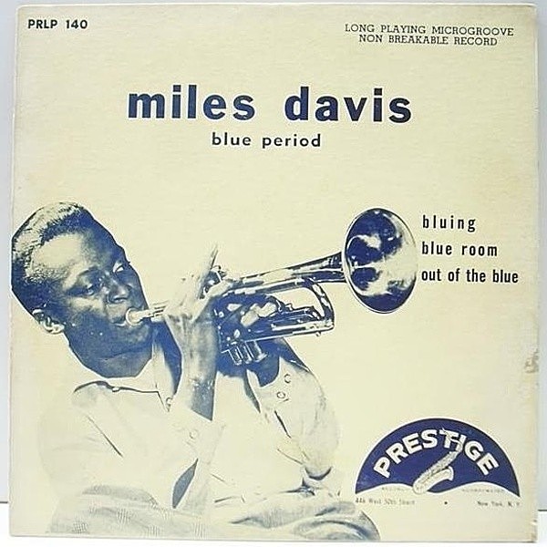 レコードメイン画像：10inch オリジナル MILES DAVIS Blue Period (Prestige 140) FLAT 深溝 耳マーク Sonny Rollins, Jackie McLean, Art Blakey ほか