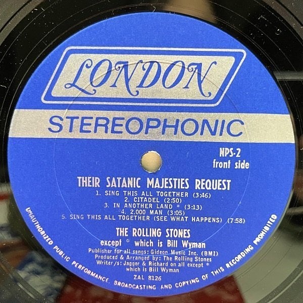 Rolling Stones Satanic Majesties uk レコード UK盤 LP】THE ROLLING STONES / THEIR SATANIC MAJESTIES