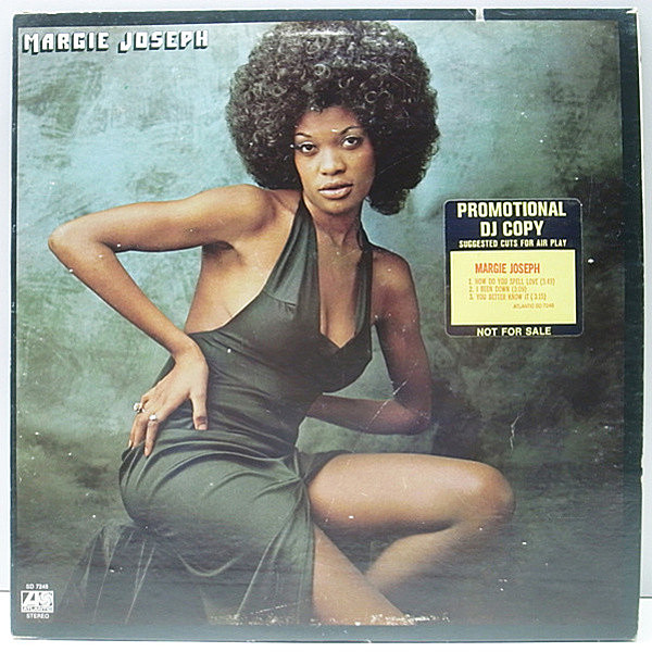 レコードメイン画像：プロモ 美盤!! Aマト 初版 USオリジナル MARGIE JOSEPH Same ('73 Atlantic) AL GREEN／Let's Stay Together 極上カヴァー