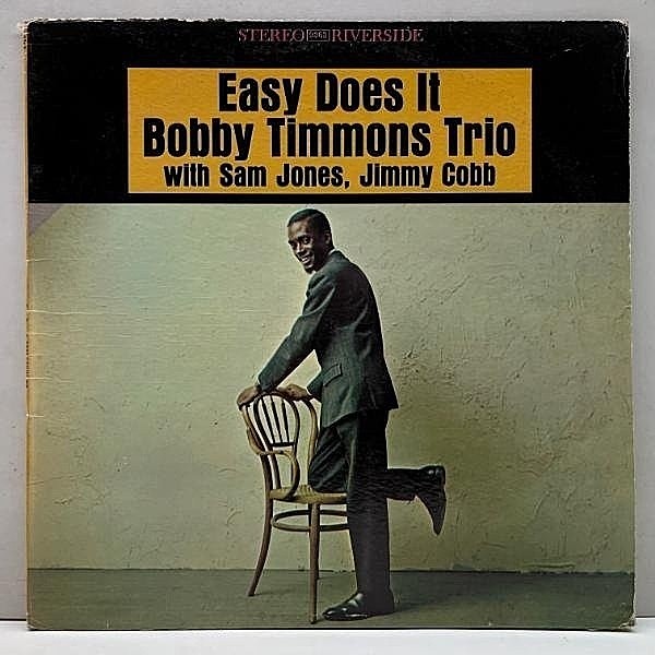 レコードメイン画像：美盤!! USオリジナル RLP規格 黒銀リール BOBBY TIMMONS TRIO Easy Does It (Riverside RLP 9363) w/ Sam Jones, Jimmy Cobb ピアノトリオ