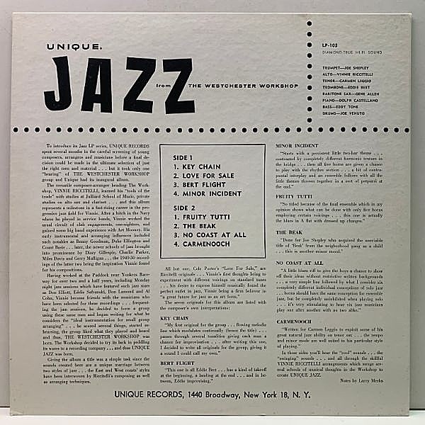 VINNIE RICCITELLI / Jazz From The Westchester Workshop (LP