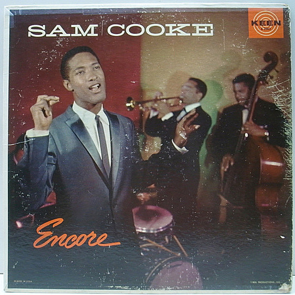 レコードメイン画像：MONO 初回マルチバー 深溝 USオリジナル SAM COOKE Encore ('58 Keen) モノラル LP ソロ2nd. 若きサム・クックのスタンダード集