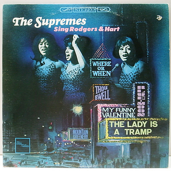 レコードメイン画像：美盤!! 深溝ラベル オリジナル THE SUPREMES Sing Rodgers & Hart ('67 Tamla／Motown) CANADA 加盤 LP
