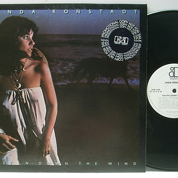 レコードメイン画像：激レア 白プロモ 美盤!! USオリジナル LINDA RONSTADT Hasten Down The Wind ('76 Asylum) WHITE PROMO 専用インナー完品 絶頂期の名作