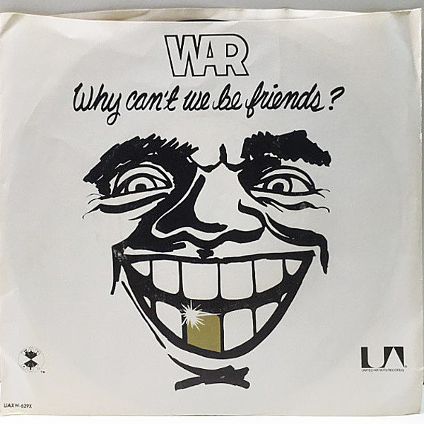 レコードメイン画像：プロモオンリー MONO & STEREO 美盤!! P.S付き 45's 米オリジナル WAR Why Can't We Be Friends? ('75 United Artists) 7インチ