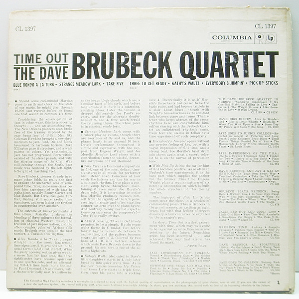 DAVE BRUBECK / Time Out (LP) / Columbia | WAXPEND RECORDS