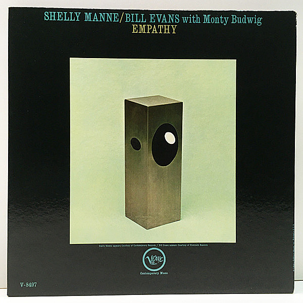レコードメイン画像：良好!! MONO 米 USオリジナル SHELLY MANNE / BILL EVANS Empathy ('62 Verve) MONTY BUDWIG ヴァーヴでの初作 VANGELDER録音