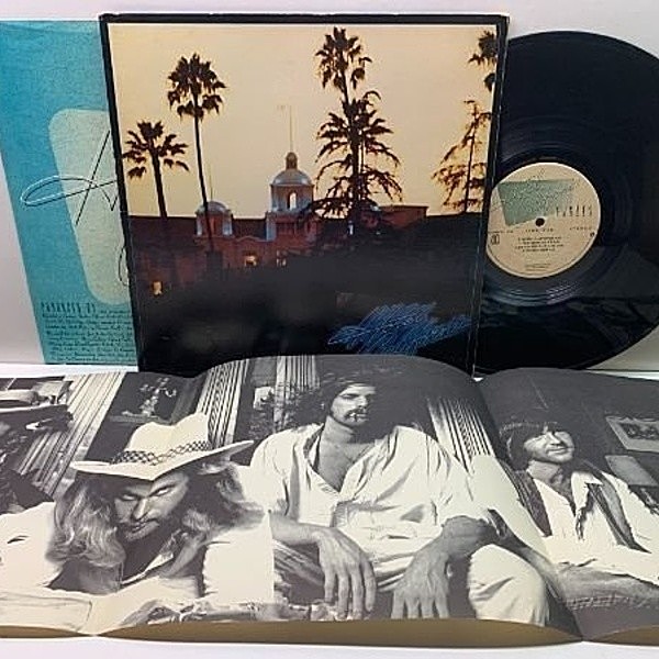 レコードメイン画像：レアな極美盤!! 未使用ポスター完品 初版 7E規格 USオリジナル EAGLES Hotel California ('76 Asylum) ホテル・カリフォルニア CSMプレス