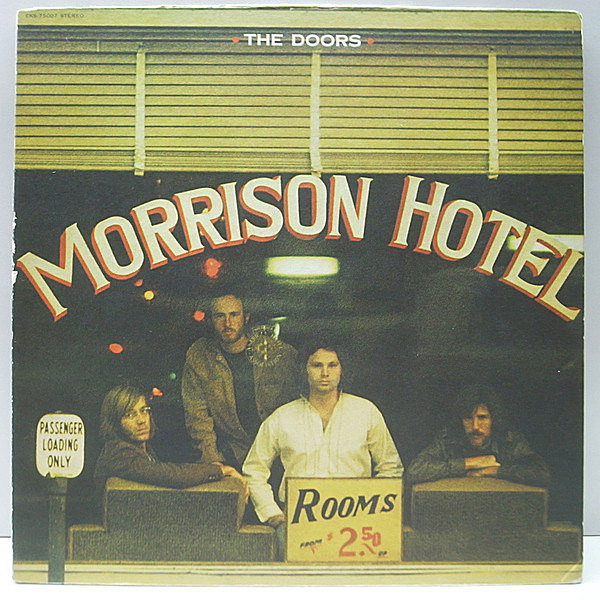 レコードメイン画像：良盤!! レアなリム文字無し 初版 ビッグE 赤ラベ US 完全オリジナル THE DOORS Morrison Hotel ('70 Elektra) ドアーズ／モリソン・ホテル