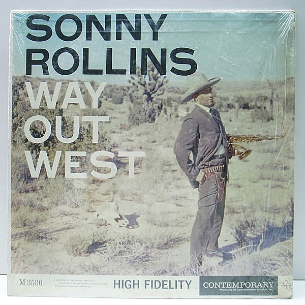レコードメイン画像：レア・シュリンク付き!! MONO 深溝 USオリジナル SONNY ROLLINS Way Out West (Contemporary C 3530) RAY BROWN, SHELLY MANNE 名盤