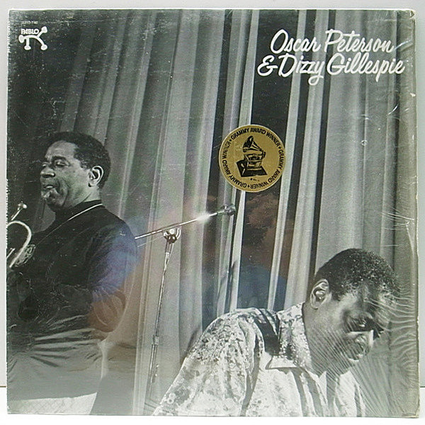 レコードメイン画像：ピーターソン＆ガレスピー、巨人2人の共演盤!! シュリンク良好 USオリジナル OSCAR PETERSON & DIZZY GILLESPIE ('75 Pablo) KENDUN刻印