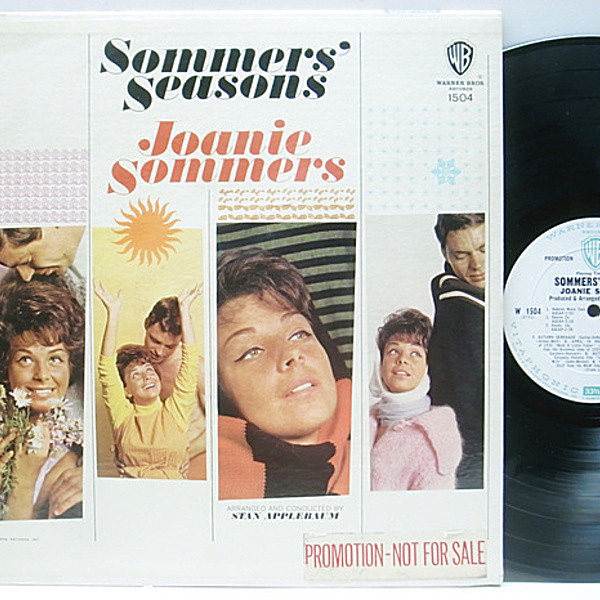 レコードメイン画像：白プロモ 美盤!! MONO 音抜群 USオリジナル JOANIE SOMMERS Sommers' Seasons ('63 Warner Bros.) ジョニー・ソマーズ 名盤 モノラル LP