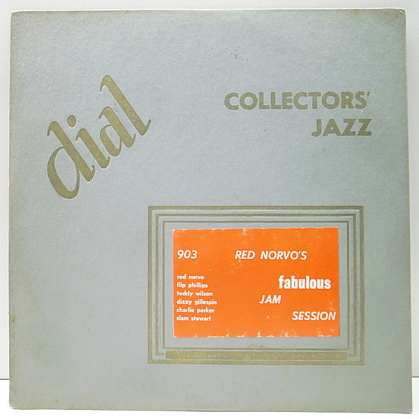 レコードメイン画像：レア FLAT 重量(243g) 深溝 MONO オリジナル RED NORVO'S Fabulous Jam Session (Dial 903) CHARLIE PARKER, TEDDY WILSON ほか