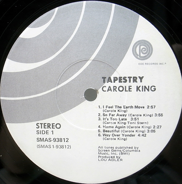 CAROLE KING / Tapestry (LP) / ODE | WAXPEND RECORDS