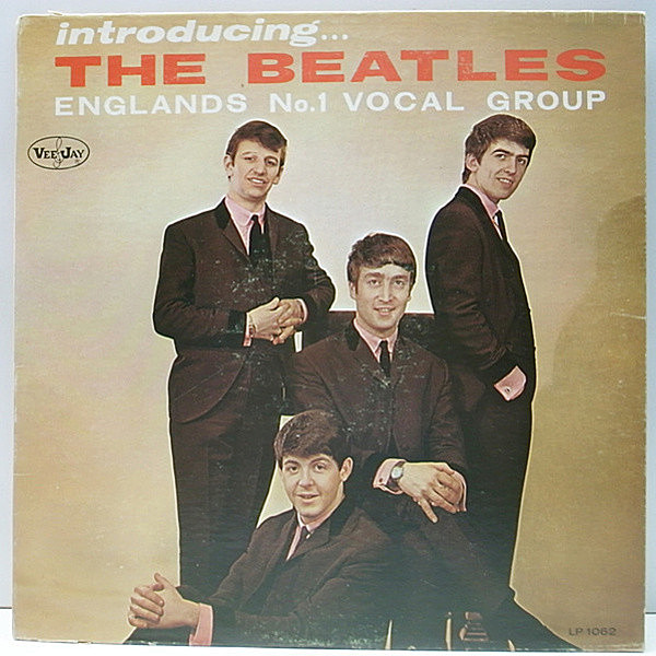 レコードメイン画像：MONO 虹ツヤ 深溝 THE BEATLES Introducing ('63 VeeJay) Version 2 モノラル LP 米国に於けるビートルズの初アルバム！特価！