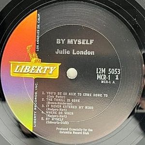 JULIE LONDON / By Myself (LP) / Liberty | WAXPEND RECORDS
