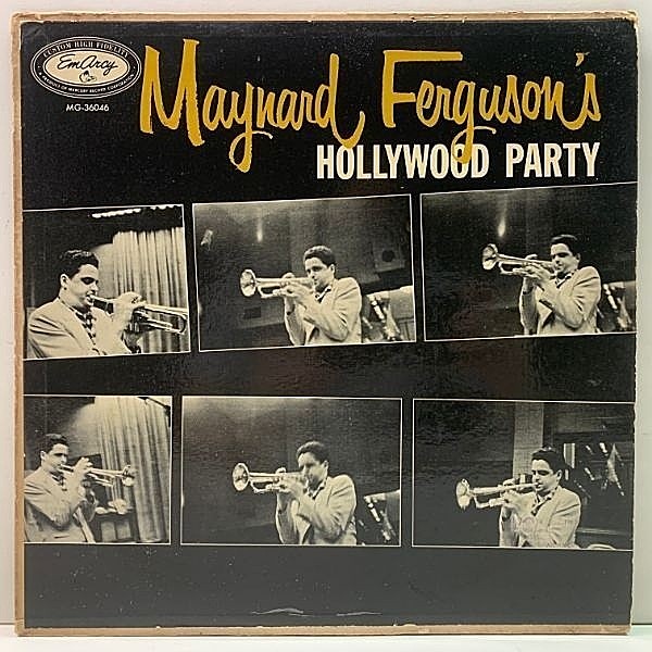 レコードメイン画像：美再生!良盤! [銀縁, 青刷り, MONO, 太鼓, 深溝] MAYNARD FERGUSON Hollywood Party (EmArcy MG 36046) BOB GORDON, BOB COOPER, BUD SHANK