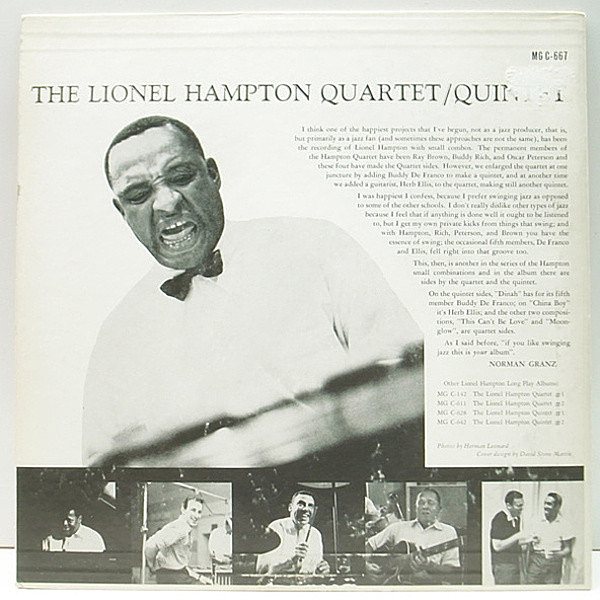 LIONEL HAMPTON / The Lionel Hampton Quartet / Quintet (LP) / Clef