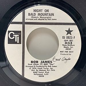 レコード画像：BOB JAMES / Night On Bald Mountain / In The Garden