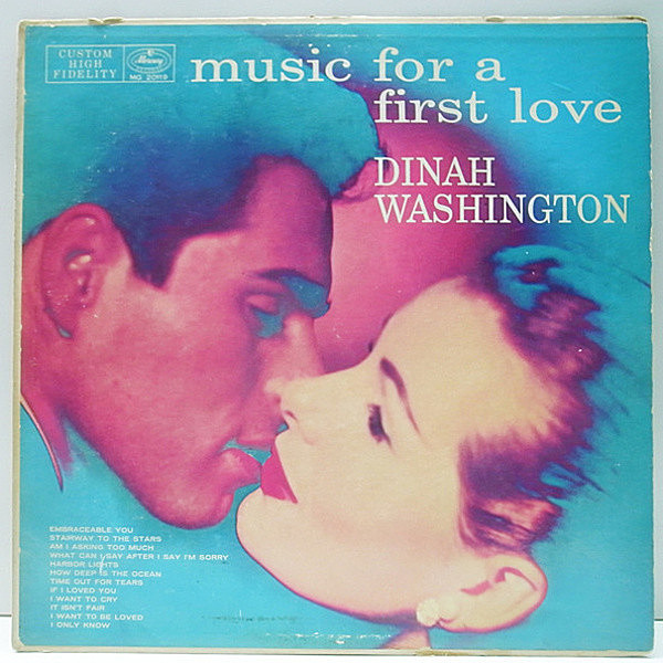 レコードメイン画像：FLAT 1st黒ラベ 深溝 MONO オリジナル DINAH WASHINGTON Music For A First Love ('56 Mercury) ダイナ・ワシントン初期の名唱集！