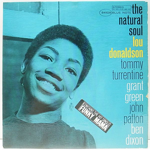 レコードメイン画像：USオリジナル 初版NEWYORK, VANGELDER刻印 耳あり LOU DONALDSON Natural Soul (Blue Note 84108) Grant Green, John Patton ほか